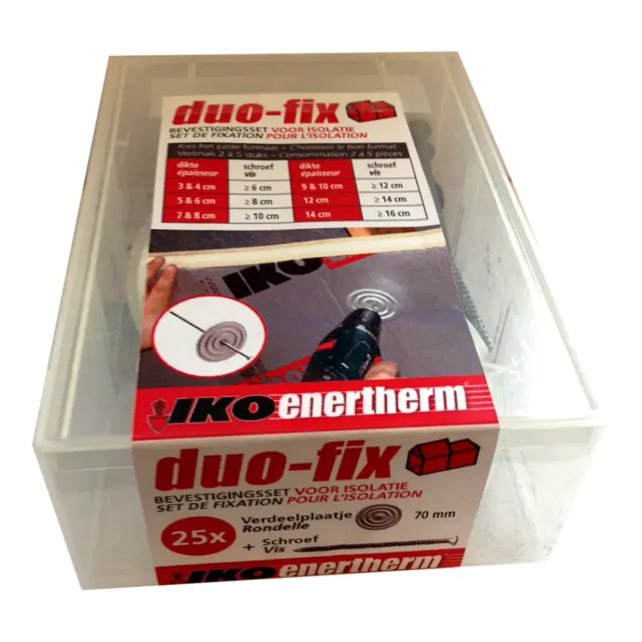 Wandpanelen > IKO Enertherm bevestigingsset PIR isolatieplaten 12 cm (25 stuks)