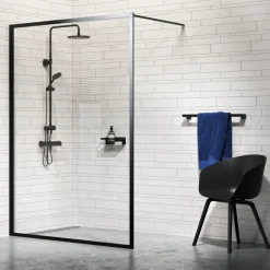 Inloopdouche A3 Contour Zwart 88x200cm