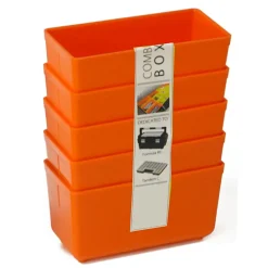 Gereedschapskisten & Opbergsystemen > Erro Inzetbakje voor assortimentsdoos ca. 8x4x4 cm oranje 5 stuks