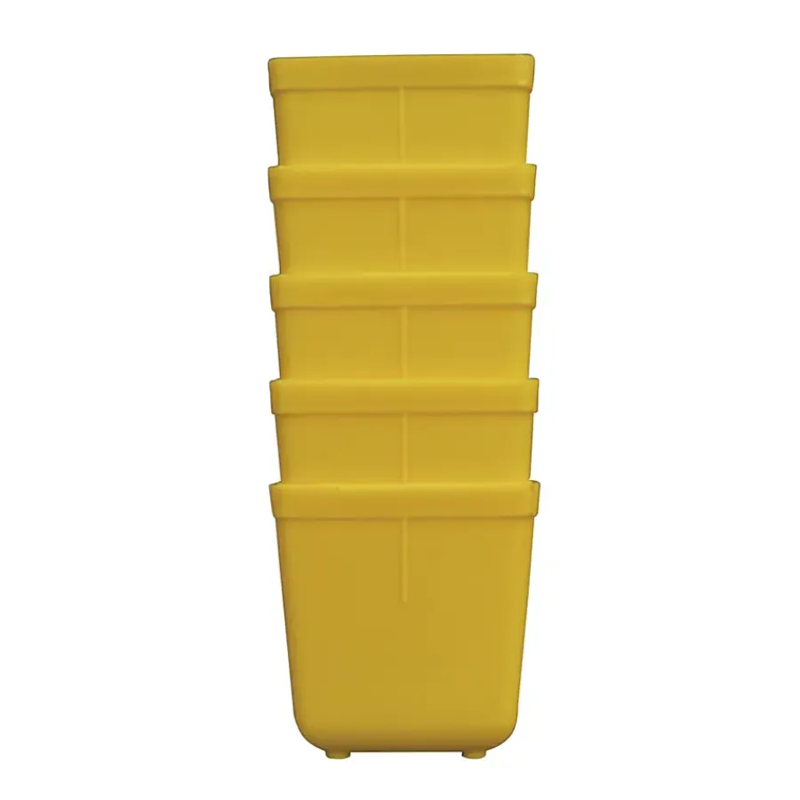 Gereedschapskisten & Opbergsystemen > Erro Inzetbakje voor assortimentsdoos ca. 4x4x4 cm geel 5 stuks