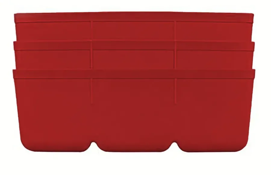 Gereedschapskisten & Opbergsystemen > Erro Inzetbakje voor assortimentsdoos ca. 8x12x4 cm blauw 3 stuks