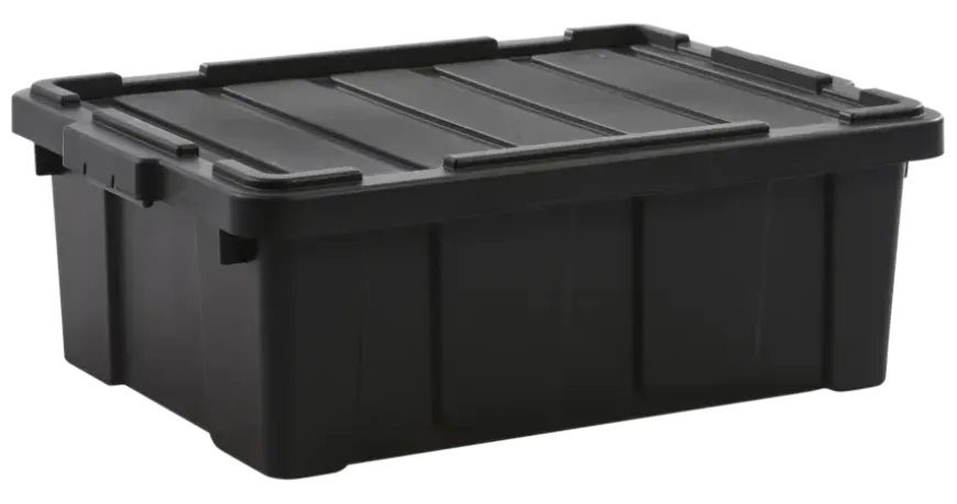 Iris Powerbox Opbergbox - 43L - 100% Recycled Kunststof - Zwart