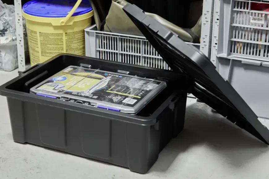 Iris Powerbox Opbergbox - 43L - 100% Recycled Kunststof - Zwart