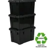 Iris Powerbox Robuust Opbergbox - 21L - Kunststof - Zwart - Set van 3