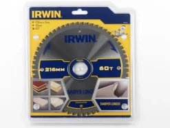 Zaagbladen > IRWIN afkortzaagblad 60T voor hout / laminaat / MDF- 216 x 30 mm