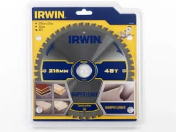 Zaagbladen > IRWIN afkortzaagblad 48T voor hout / laminaat / MDF- 216 x 30 mm