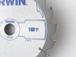 Zaagbladen > IRWIN cirkelzaagblad Ø160 mm met asgat 20mm, vertanding 18T