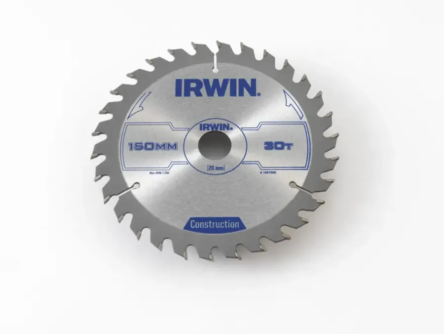 Zaagbladen > IRWIN cirkelzaagblad Ø 150x16&20mm 30T