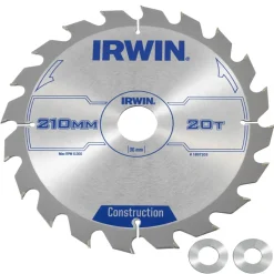 Zaagbladen > IRWIN cirkelzaagblad 210x30,20&16 mm 20t