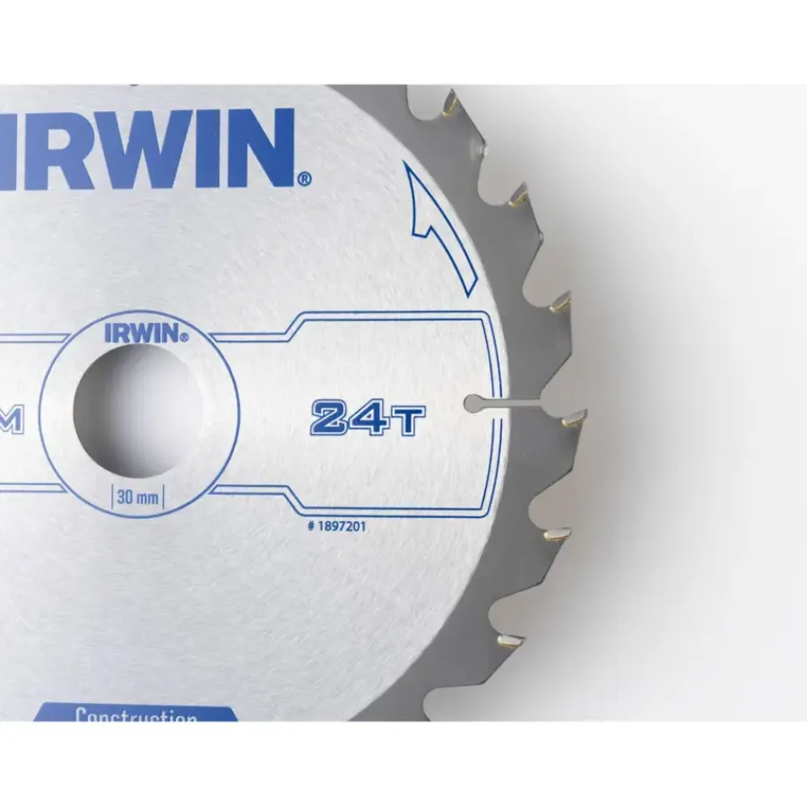 Zaagbladen > IRWIN cirkelzaagblad 200x30,20&16 mm 24t