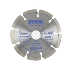 Slijpaccessoires > IRWIN diamantschijf voor haakse slijper Ø125 mm. Voor steen.