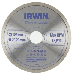 Slijpaccessoires > IRWIN diamantschijf voor haakse slijper Ø125 mm. Voor kermamiek.
