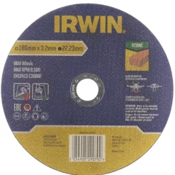 Slijpaccessoires > IRWIN doorslijpschijf Ø178 mm. Dikte 3 mm. Voor steen.