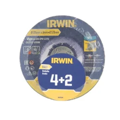 Slijpaccessoires > IRWIN haakse slijper doorslijpschijven voor metaal - 6 stuks - Ø125 x 3 mm