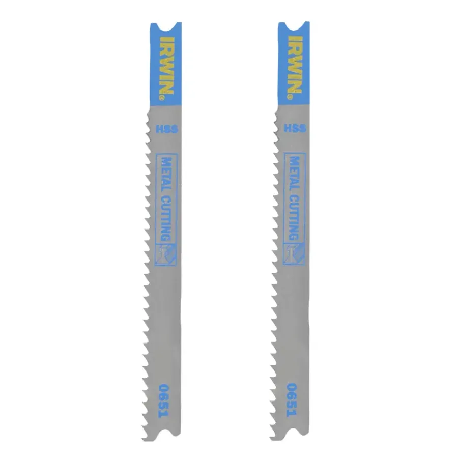 Zaagbladen > IRWIN Pro decoupeerzaagblad U-aansluiting voor metaal - 2 stuks - tot 6 mm
