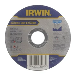 Slijpaccessoires > IRWIN Pro doorslijpschijf Ø115 mm. Dikte 1 mm. Voor RVS.