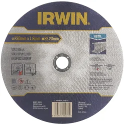 Slijpaccessoires > IRWIN Pro doorslijpschijf Ø230 mm. Dikte 1.8 mm. Voor metaal.