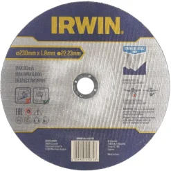 Slijpaccessoires > IRWIN Pro doorslijpschijf Ø230 mm. Dikte 1.8 mm. Voor RVS.