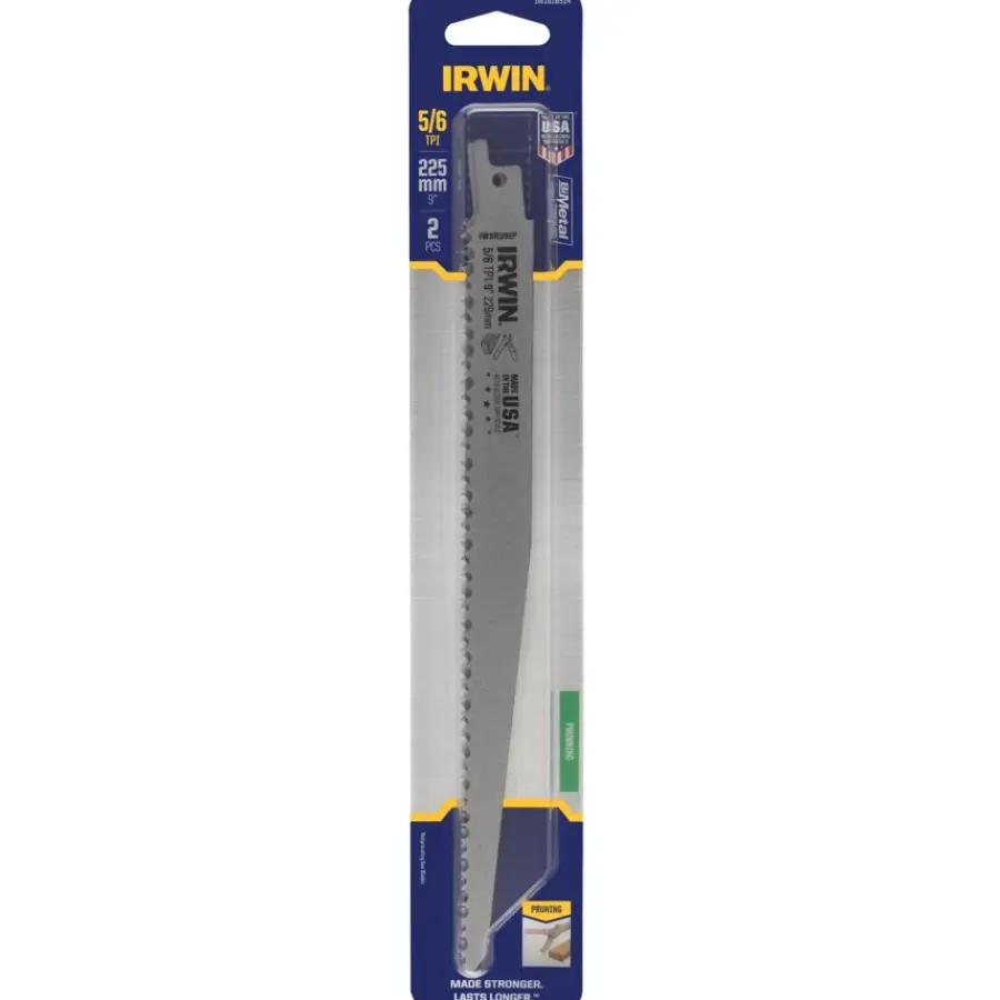 Zaagbladen > IRWIN reciprozaagblad voor hout / takken - 2 stuks - 225 mm