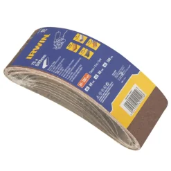 Schuuraccessoires > IRWIN schuurband 75 x 533 mm K60/K80/K100 voor Bosch, Gamma, Festool, 9 stuks