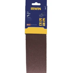 Schuuraccessoires > IRWIN schuurband 75 x 533 mm K60 voor bandschuurmachines van bijv. Bosch en LUX, 3 stuks