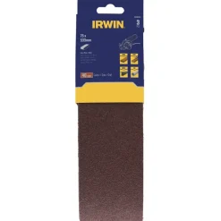 Schuuraccessoires > IRWIN schuurband 75 x 533 mm K40 voor bandschuurmachines van bijv. Bosch en LUX, 3 stuks