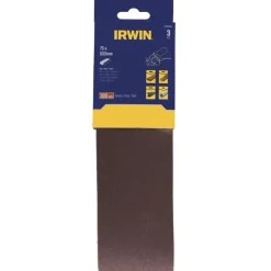 Schuuraccessoires > IRWIN schuurband 75 x 533 mm K100 voor bandschuurmachines van bijv. Bosch en LUX, 3 stuks