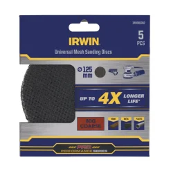 Schuuraccessoires > IRWIN schuurgaas rond Ø125 mm zelfhechtend K80, 5 stuks