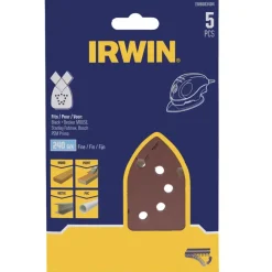 Schuuraccessoires > IRWIN schuurvel voor Bosch Primo en B+D Mouse zelfklevend K240, 5 stuks