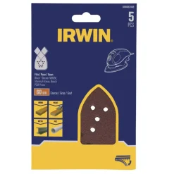 Schuuraccessoires > IRWIN schuurvel voor Bosch Primo en B+D Mouse zelfklevend K60, 5 stuks