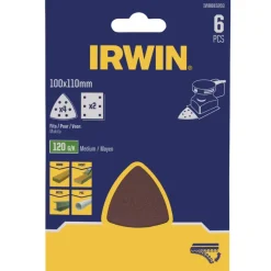 Schuuraccessoires > IRWIN schuurvel voor Makita Tristar, zelfklevend K120, 6 stuks