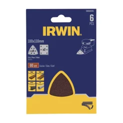 Schuuraccessoires > IRWIN schuurvel voor Makita Tristar, zelfklevend K60, 6 stuks