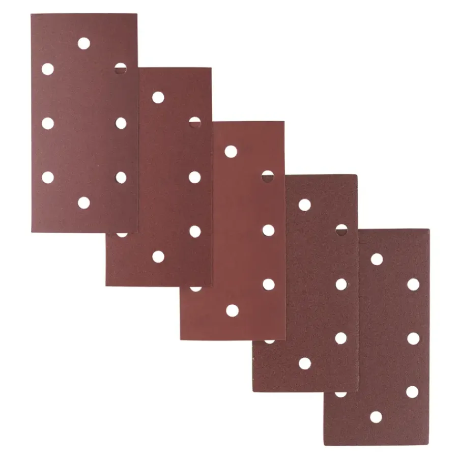 Schuuraccessoires > IRWIN schuurvel 190 x 93 mm K80/K120/K240 zelfhechtend, met perforatie voor B+D, 5 stuks.