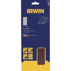 Schuuraccessoires > IRWIN schuurvel 280 x 115 mm K60 voor klembevestiging, zonder perforatie, 5 stuks.