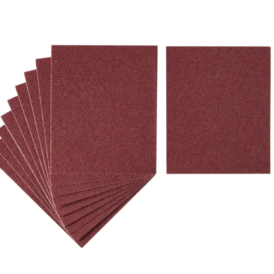 Schuuraccessoires > IRWIN schuurvel 140 x 115 mm K100 voor klembevestiging, zonder perforatie, 10 stuks.