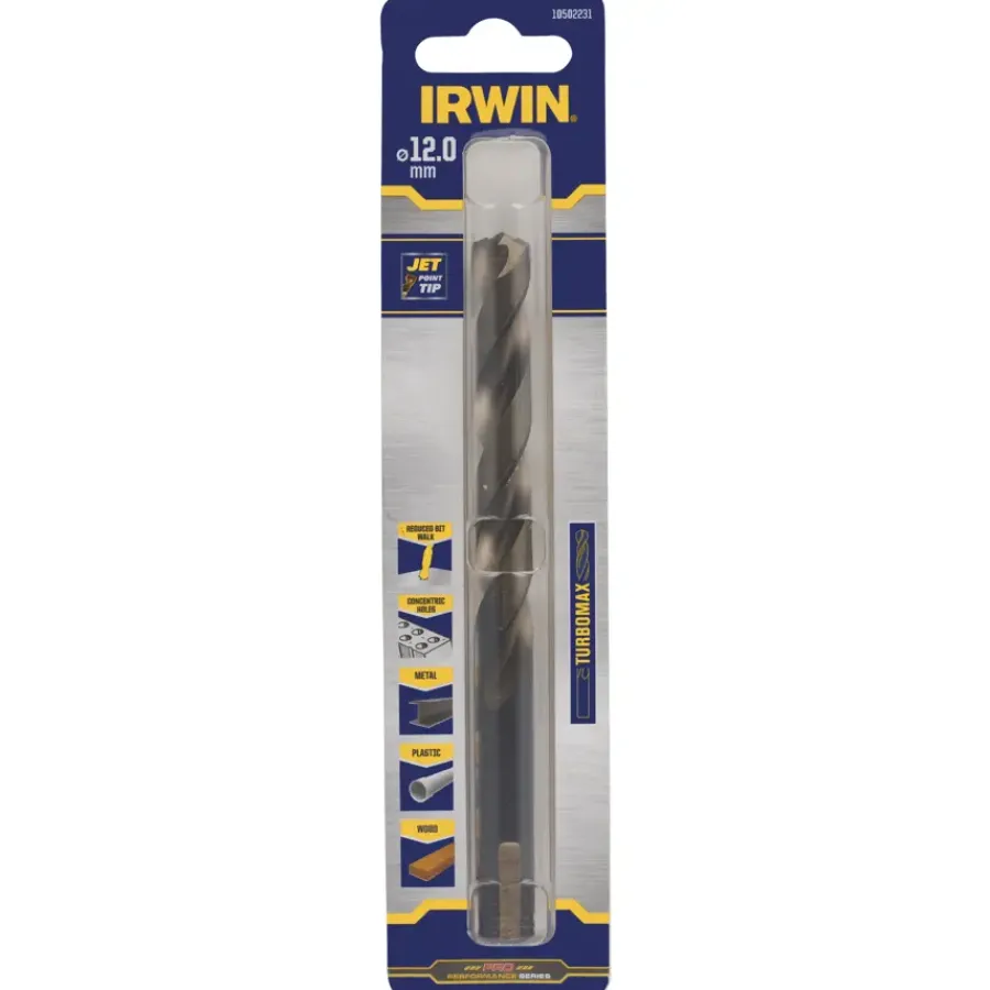 Boren En Borensets > IRWIN turbomax metaalboor dikte Ø 12 mm werklengte 101 mm