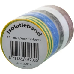 Installatiedraad|Lasklemmen En Verbindingsklemmen > Geen Isolatieband 15mm 5 Rollen