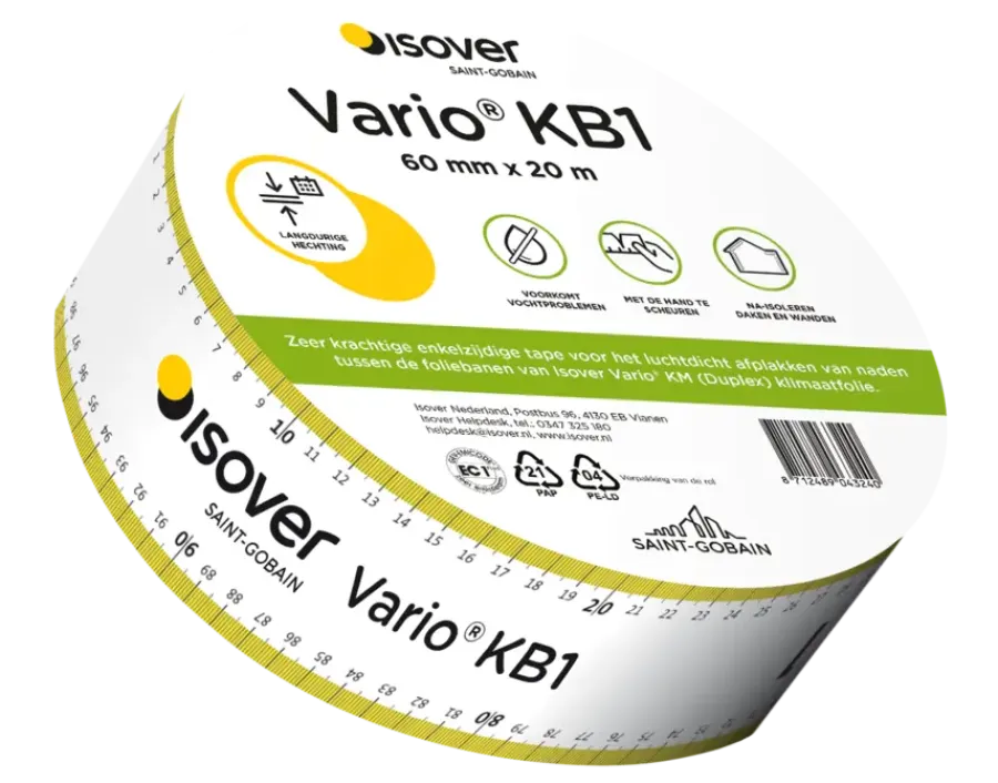 Isolatie Bevestigingsmateriaal|Overige Tape > Isover Vario KB1 Isolatietape 60mm, rol van 20m