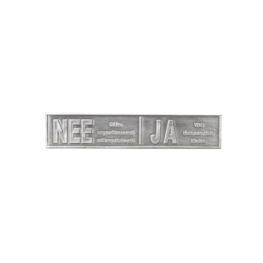 Ja/Nee sticker Metaal kleur
