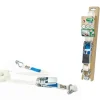 Aanhanger Accessoires > Jumbo kleurloze spanband met ratel en J-haken - wit - incl. hoekbeschermer en J-haken