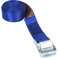 Aanhanger Accessoires > Jumbo mini spanband blauw 25mm met klemgesp 200 cm