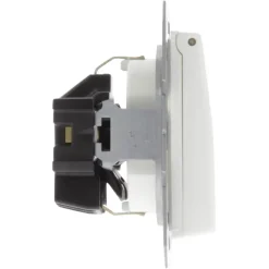 Inbouw Schakelmateriaal|Stopcontacten & Overige Contactdozen > JUNG AS500 enkel geaard stopcontact met klep wit
