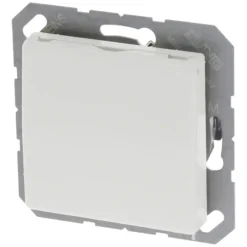 Inbouw Schakelmateriaal|Stopcontacten & Overige Contactdozen > JUNG AS500 enkel geaard stopcontact met klep wit