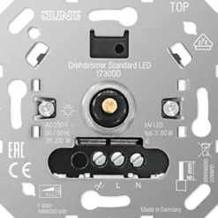 Dimmers|Inbouw Schakelmateriaal > JUNG inbouwdimmer led/spaar 3-60 watt