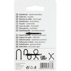 Kabelklemmen > Fix-o-moll Kabelbinder fix-o-tie 3 kleuren 76mm - 4 stuks
