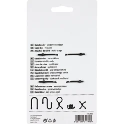 Kabelklemmen > Fix-o-moll Kabelbinder fix-o-tie 2 kleuren 31cm lang 2 stuks