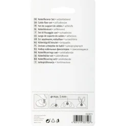 Kabelklemmen > Fix-o-moll Kabelhouders BUNNY zelfklevend 4 kleuren 5 stuks