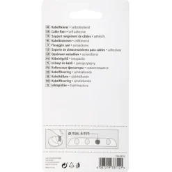 Kabelklemmen > Fix-o-moll Kabelhouders klevend 2 kleuren 64x21x10mm - 2 stuks