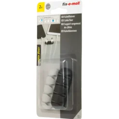 Kabelklemmen > Fix-o-moll Kabelhouders klevend 2 kleuren 64x21x10mm - 2 stuks