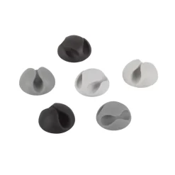 Kabelklemmen > Fix-o-moll Kabelhouders zelfklevend 3 kleuren 19x10mm 6 stuks